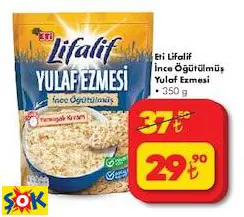ETİ LİFALİF İNCE ÖĞÜTÜLMÜŞ YULAF EZMESİ 350 G ETİ LİFALİF İNCE ÖĞÜTÜLMÜŞ YULAF EZMESİ 350 G